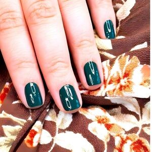 Color Street Nail Polish Strips ‘Wood You Rather’ NEW Dark Forest Green